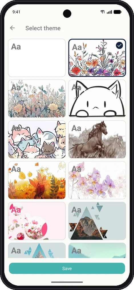 Choosing a theme for a diary